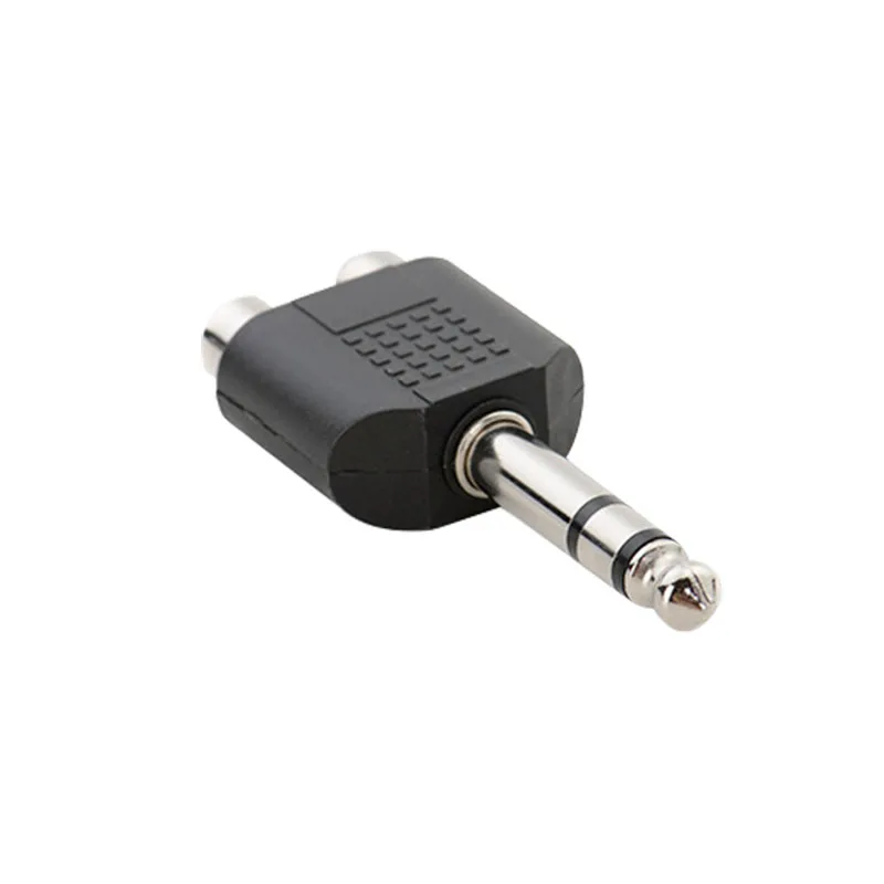 

6.35 male to 2RCA female adapter