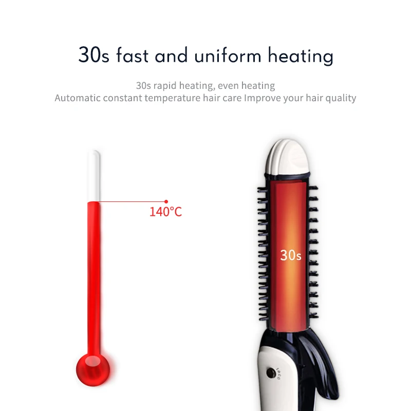 

Tourmaline Ceramic Straightener And Curling Iron Anti Scalding Design Hair Curler And Straightening Irons DIY Styling Tools 38D