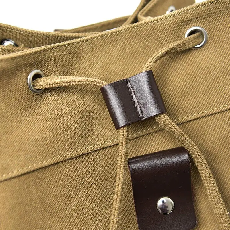 Мужской военный тактический холщовый рюкзак большой армейский с несколькими