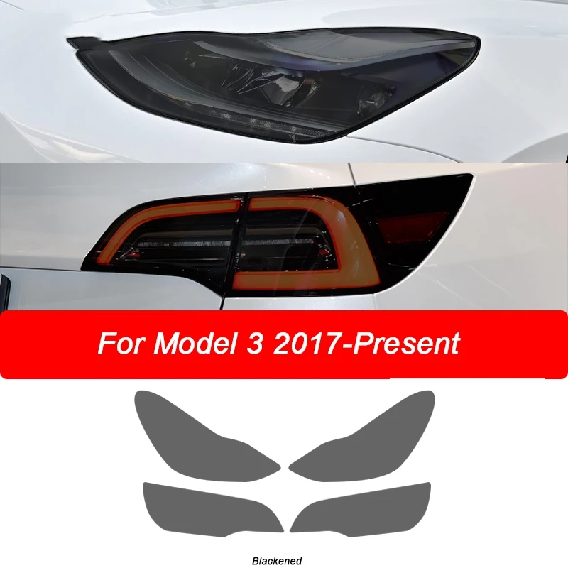 

Car Headlight Film Protection Trim Taillight TPU Sticker for Tesla Model 3 2017-2021 Accessories