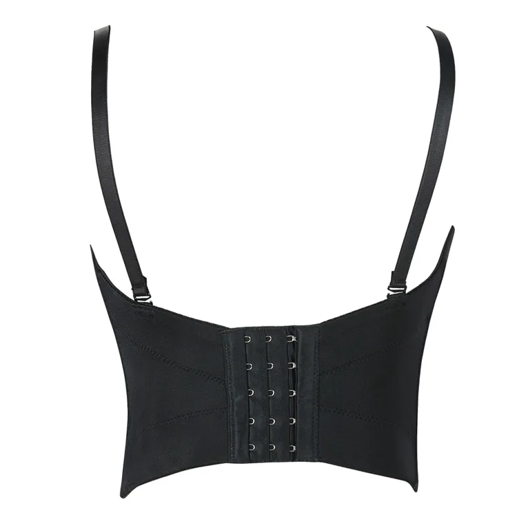 

2020 Hand-made Pearls black Khaki Rinestone Bralet Corselets Women's Bustier Bra Cropped Top Wedding Halloween Bralette Vest