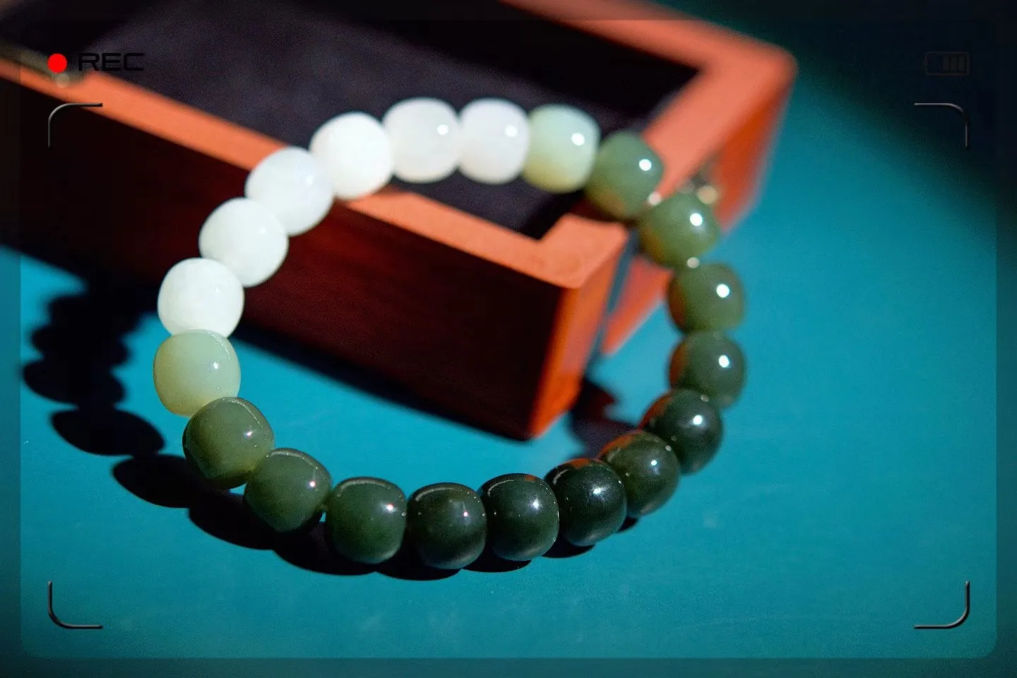 

glazed bead Hand chain Jade bracelet Classic Real Jade Beads Bangle Handmade Elastic Rope Bracelets For Fine Jewelry