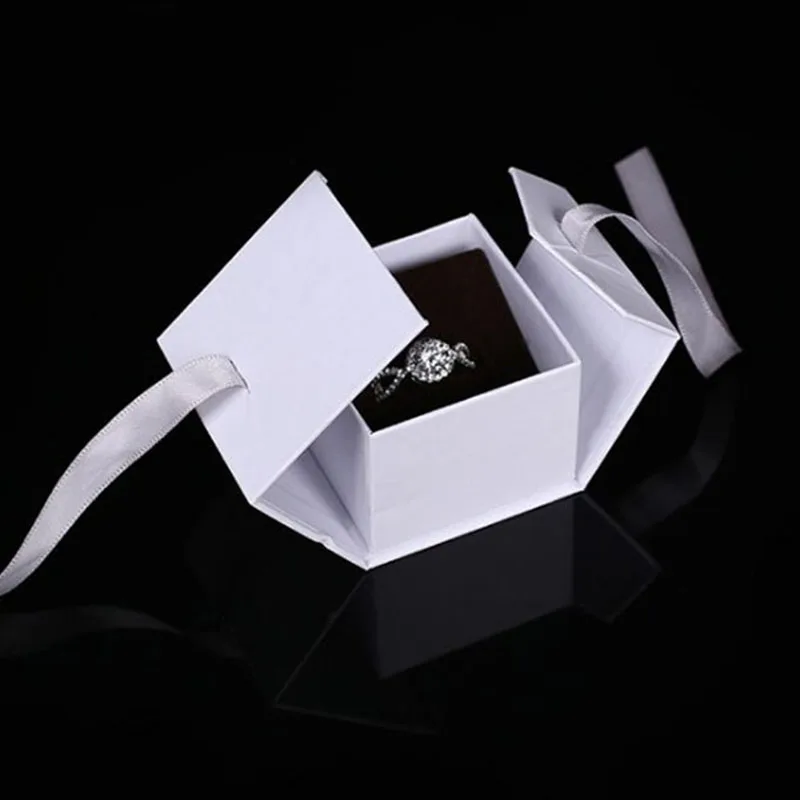 Квадратная Подарочная коробка органайзер для демонстрации ювелирных изделий