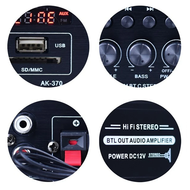 2X200W стерео Hifi автомобильный домашний сабвуфер усилитель звука Bluetooth EDR o