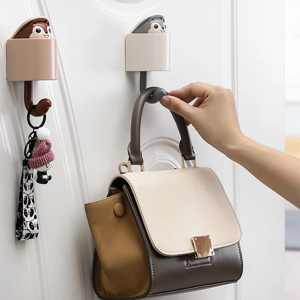 Креативный крючок в виде белки настенный держатель для ключей настенная