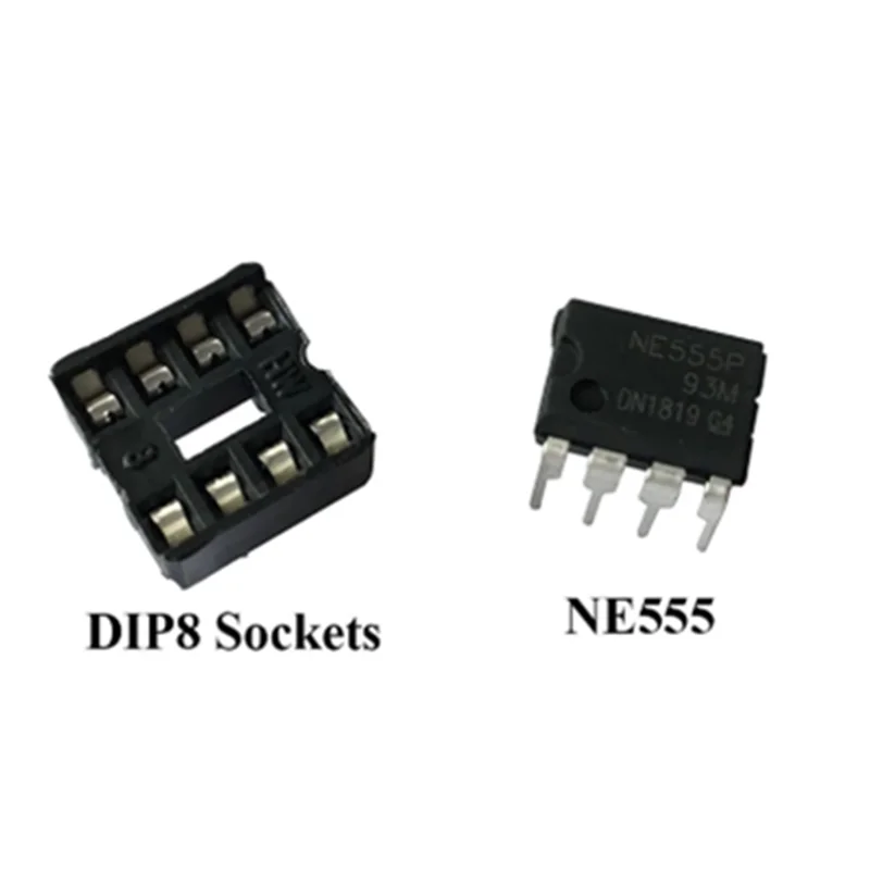 20 шт./лот NE555P DIP 8 разъемов 8pin NE555 адаптер для пайки (10 шт. Ne555 + 10 разъем)|dip 8pin|dip