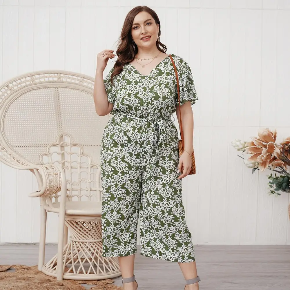 Летние Новые Модные женские v-образный вырез с коротким рукавом принтом