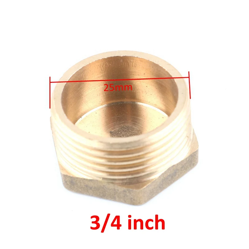1 шт. латунный 1/2 &quot3/4&quot резьбовой соединитель медная Шестигранная Головка