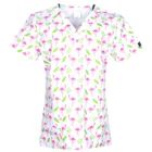 Новинка Hennar женский скраб-топ с v-образным вырезом 100% хлопок Принт Скраб Униформа медсестра скраб-Топ s для женщин