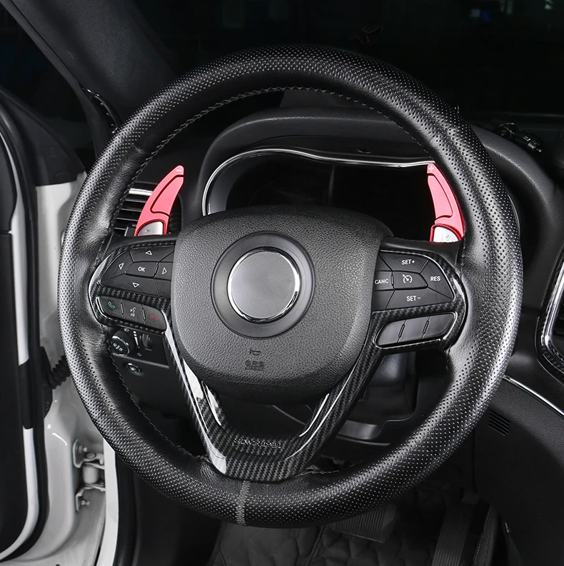 ABS хром/углеродное волокно накладка на руль наклейки для Jeep Grand Cherokee внутренние аксессуары