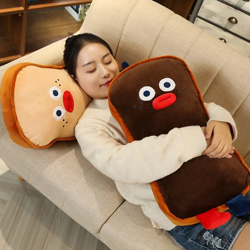 65 см забавная милая набивная подушка для хлеба плюшевые игрушки мягкая
