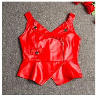 Бесплатная доставка новый стиль женский кожаный жилет распродажа модная