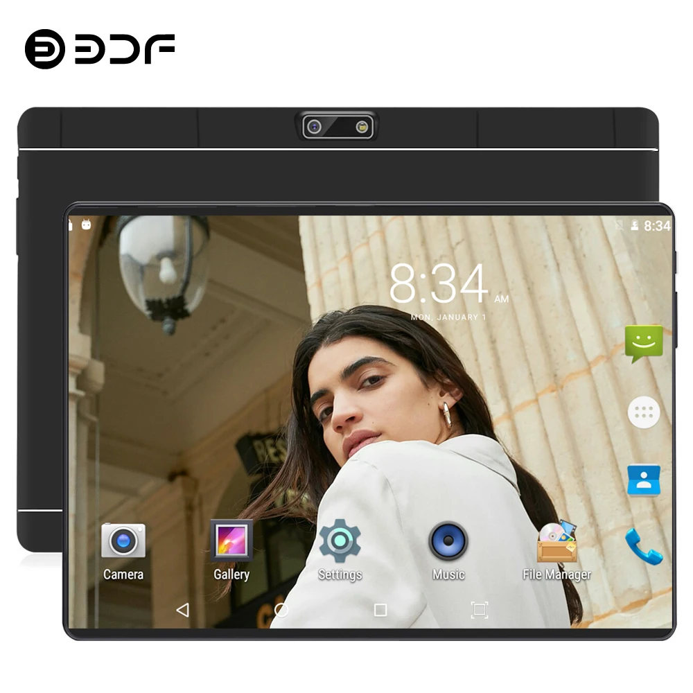 BDF планшет 2020 Новый 10 дюймовый 4G LTE планшетный ПК десять ядер 8 ГБ ОЗУ 128 Гб ПЗУ 5MP