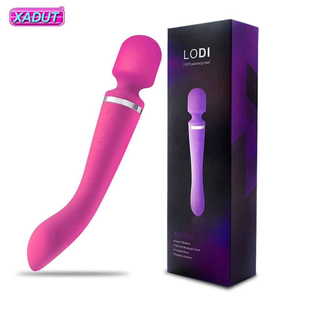 

20 Speeds Powerful Vibrator for Women AV Magic Wand Sex Toys G spot Massager Dildo Clitoris Stimulator Intimate Goods for Adult