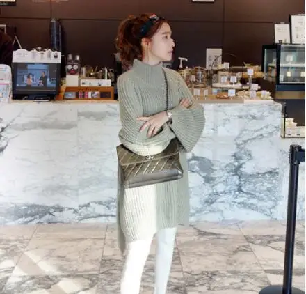 2019 новый пуловер женский джемпер-водолазка джемпер теплый толстый зимний