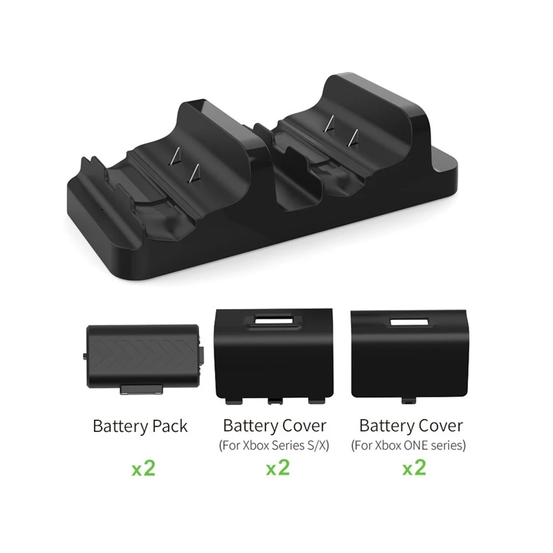 

Dual Charging Dock Station Charger Cradle for XboxSeriesX/S XboxONE SLIM/ONE X Series Handle Game Controller Battery