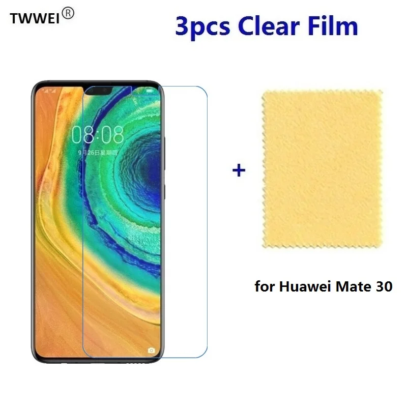 3 шт пластиковая защитная пленка для экрана huawei mate 30 Защитная мобильного телефона