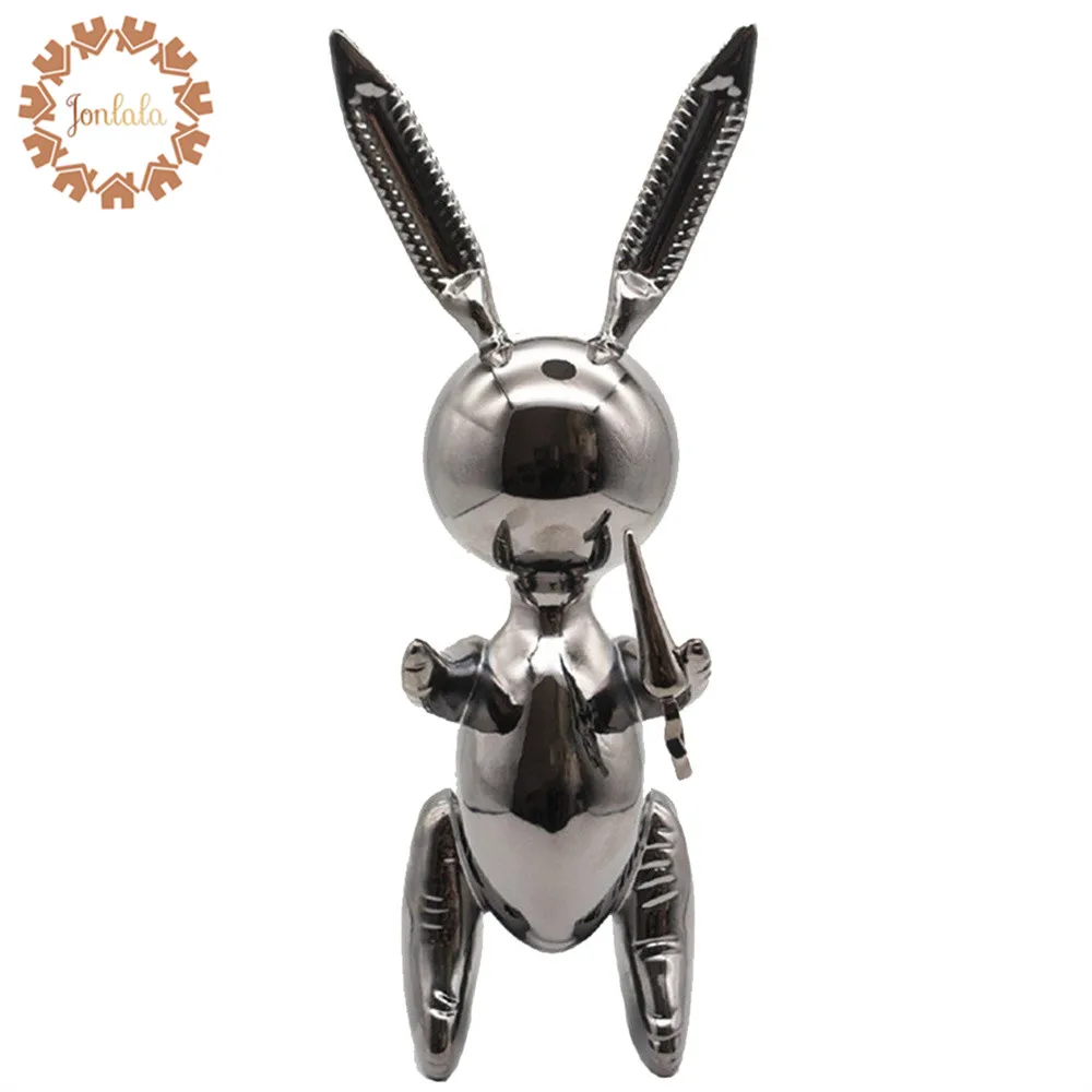 &iexcl;Oferta! Globo de resina de arte Pop americano, estatua de conejo, Koons, regalo elegante, reci&eacute;n producido-0