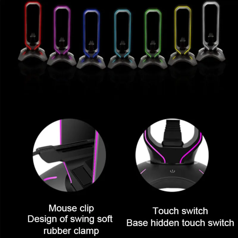 Подставка для наушников RGB держатель настольный дисплей полка с 2 usb-портами
