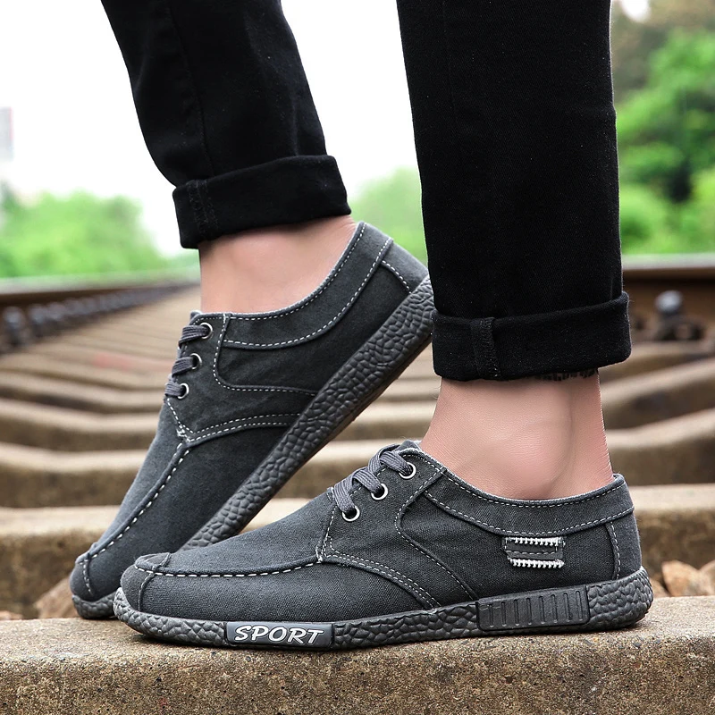 

Running shoes 2020 new men's canvas shoes breathable comfortable sneakers outdoor sport shoes brand men's shoes sneakers A528