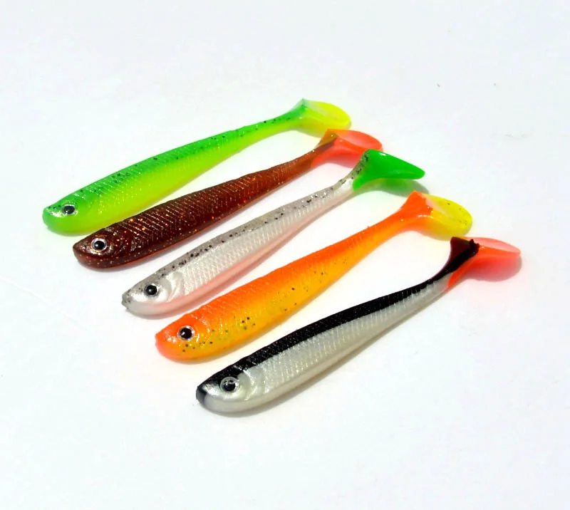 Горячая Распродажа мягкие приманки 4 шт./упак. рыболовные искусственные ручной