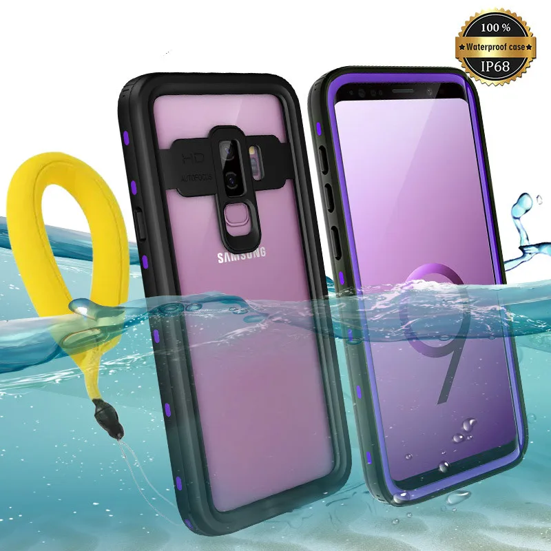 Водонепроницаемый чехол для телефона IP68 Samsung Galaxy S20 Plus S9 S10 Note 10 + 8 9 настоящий с