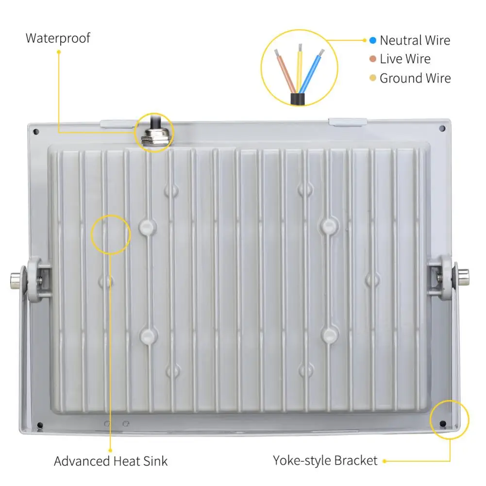 

1PC 100W Fifth Generation Flood Light Solar LED Flood Light Thin Aluminum 220V LED Cold White Waterproof Lights Dropshipping