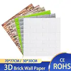 3D Наклейка на стену, мраморный кирпич, водостойкий самоклеящийся декоративный фон для детской комнаты, гостиной, наклейка на обои