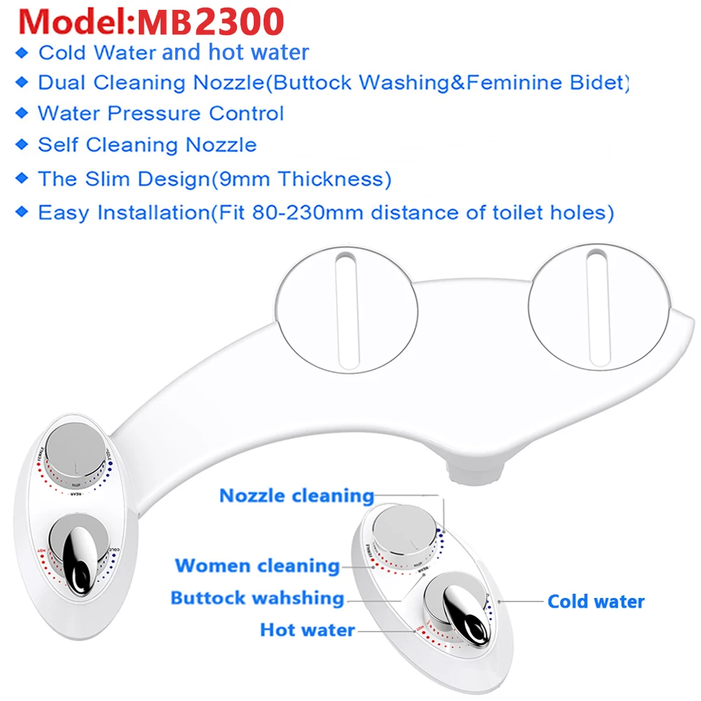 Неэлектрический биде сиденье для унитаза аксессуары автоматический чистящий