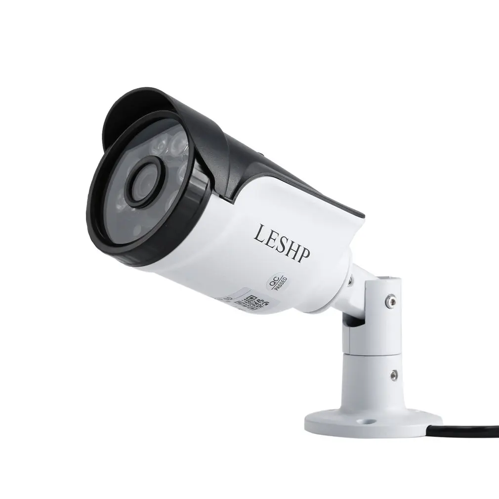 

Leshp 960P Hd Wired Outdoor Ip66 Waterproof 1.3Mp Camera 6 Pcs Array Lights Support Built-In Tf Card 8G Motion Detection