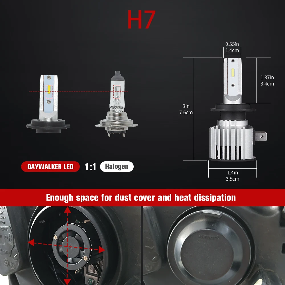 1 пара светодиодный фары лампы 60 Вт 12000lm H4 Hi/короче спереди и длиннее сзади) H7 H11 9005