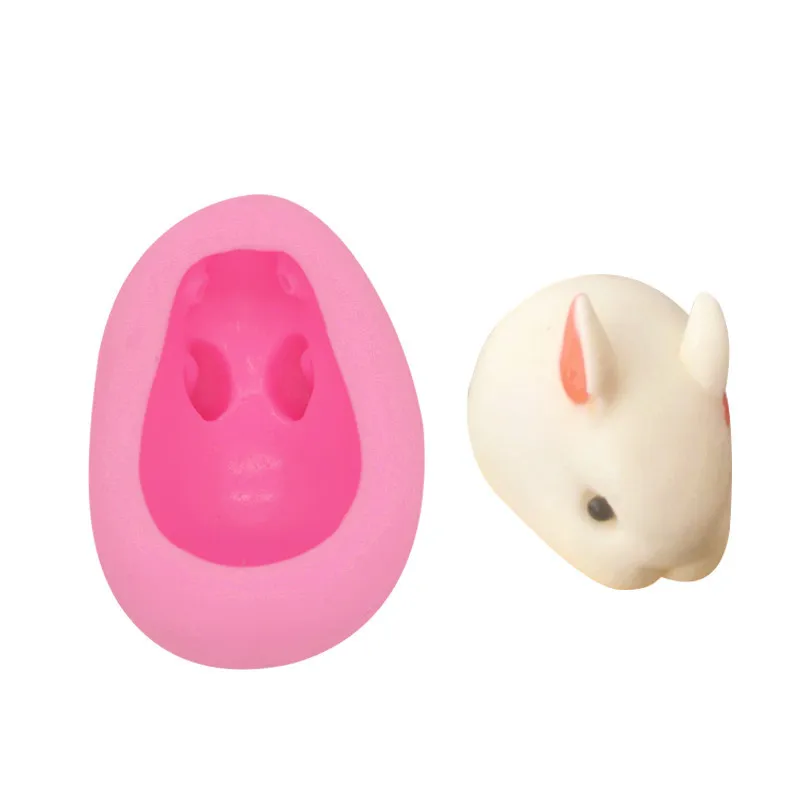 Средний Белый Кролик помадка мусс форма для торта силиконовая шоколада 17-133 | Дом