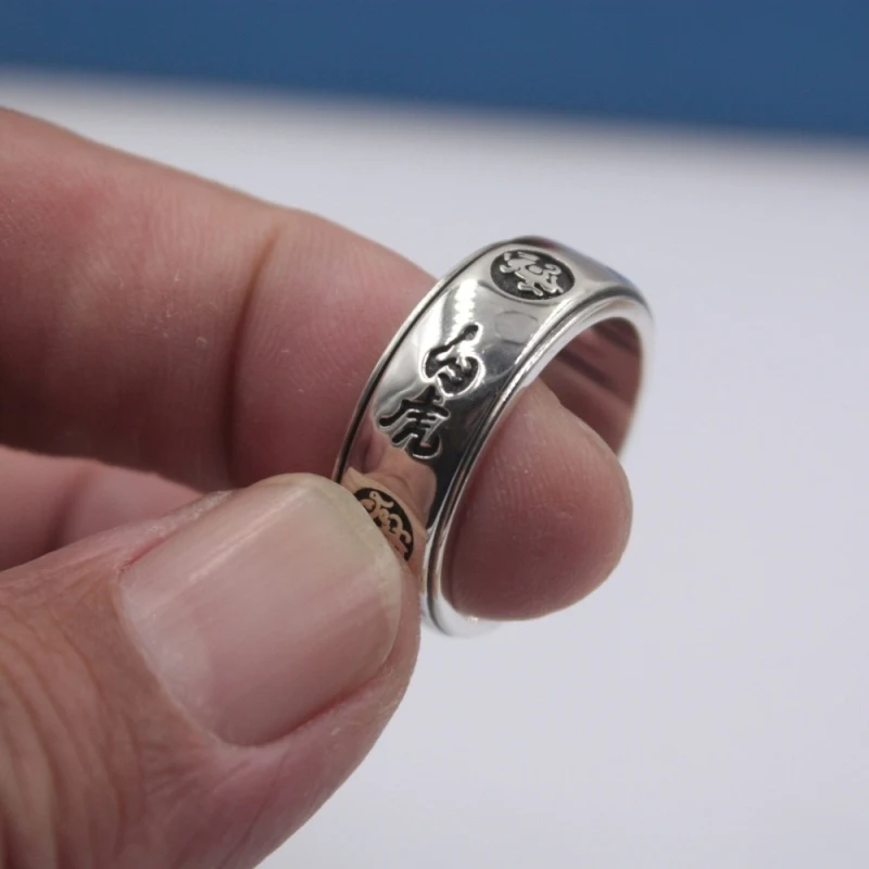 Кольцо из серебра 6 5 пробы для мужчин 8 мм | Украшения и аксессуары