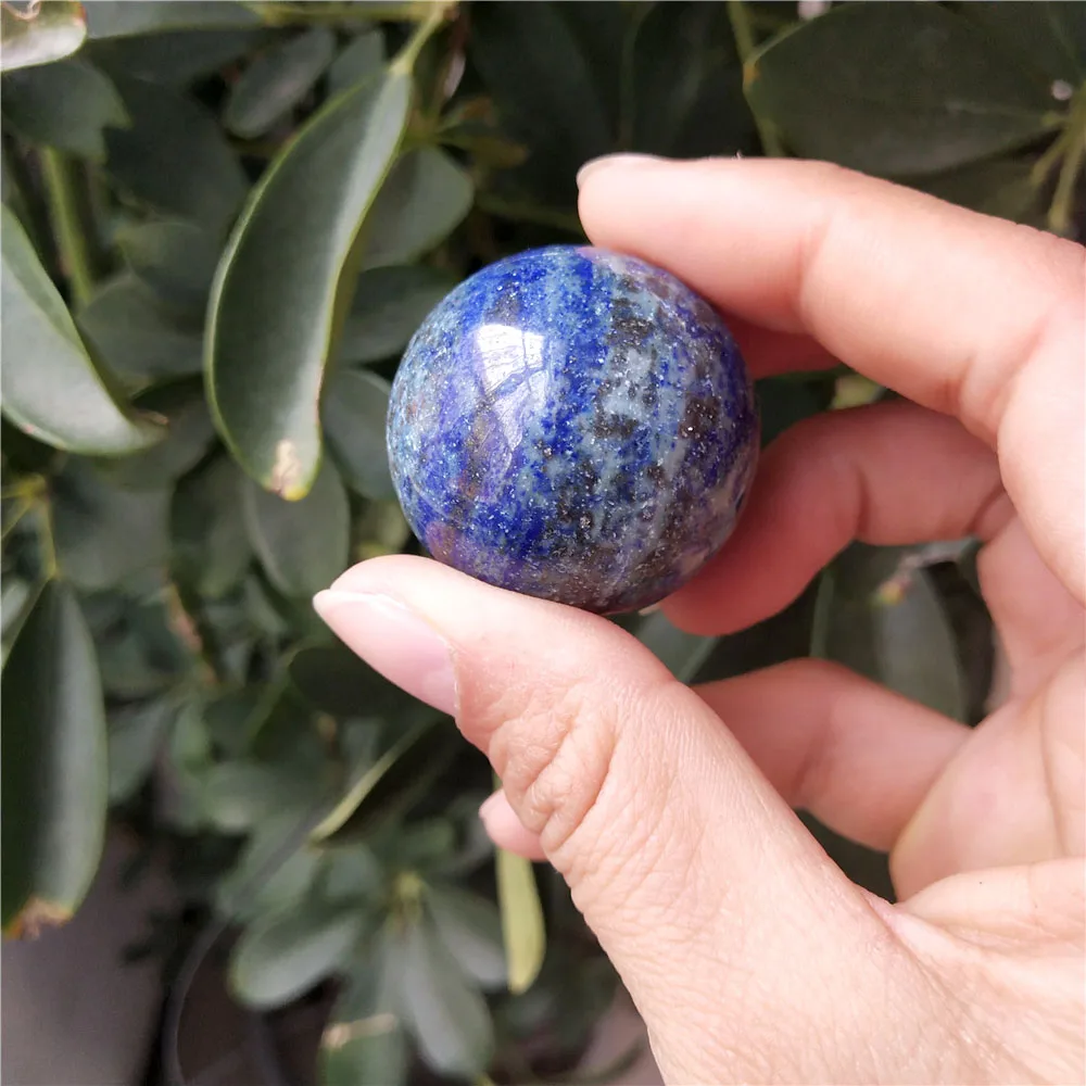 Натуральные лечебные лазурит шарики пальмы Хрустальная сфера для рукоделия