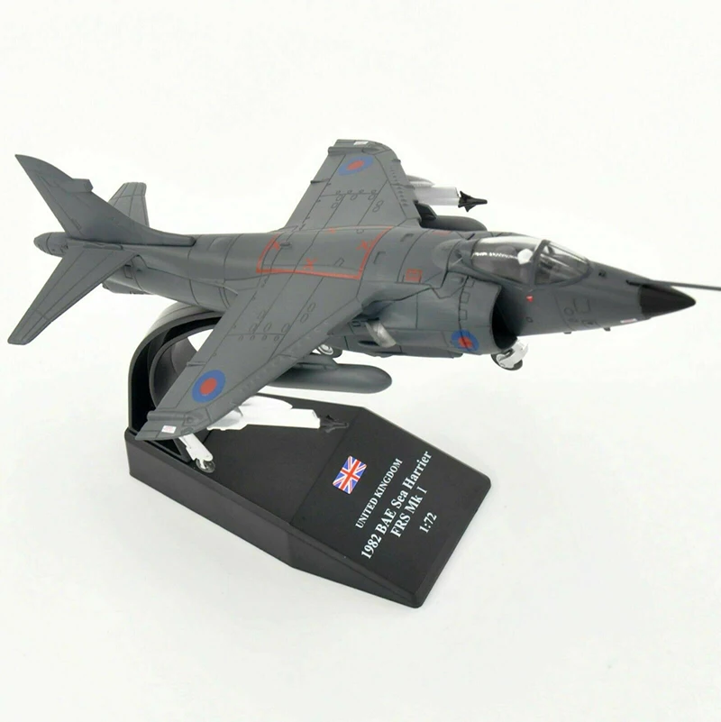 Сплав самолет 1/72 масштаб коллекционный боец модель 1982 BAE море Harrier FRS MK I Подарочная модель для поклонников для детей-поклонников подарок