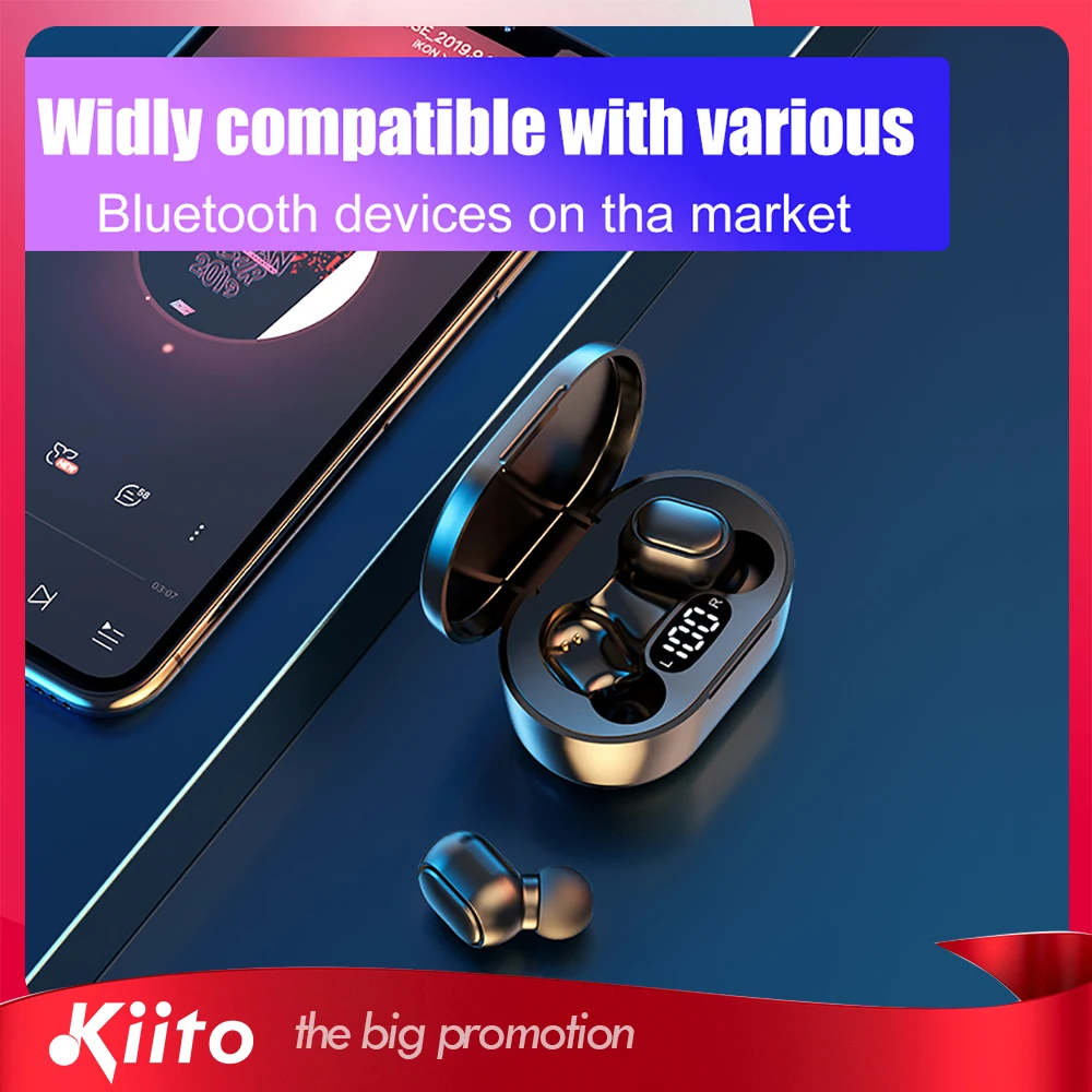 

AWEI E18 5.0 TWS Wireless Headset Bluetooth Headset Sports Earbud Headset Smart Bluetooth Headset with Microphone