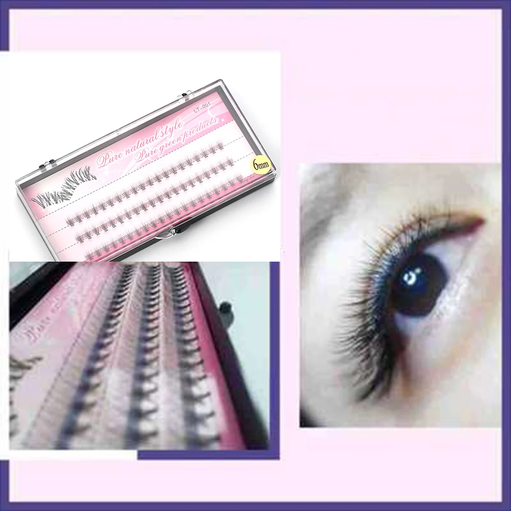 

Fashion 60pcs Professional Makeup Individual Cluster Eye Lashes Grafting Fake False Eyelashes 8/10/12mm Drop Shipping