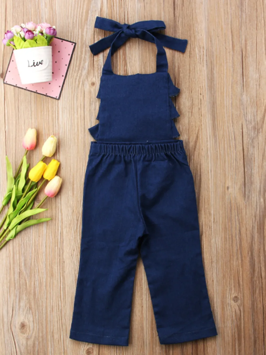 

Ew Style Toddler Baby Kids Girls Outfits Check Shirt Wide Leg Pants Set Clothes Outfit Set