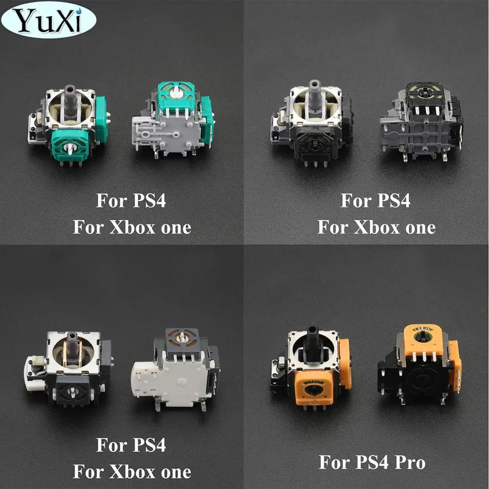 

YuXi 2 PCS/Lot 3D Joystick Thumbstick for Sony for PS4 Pro Slim Controller Rocker for XBox One Analog Sensor Sticks