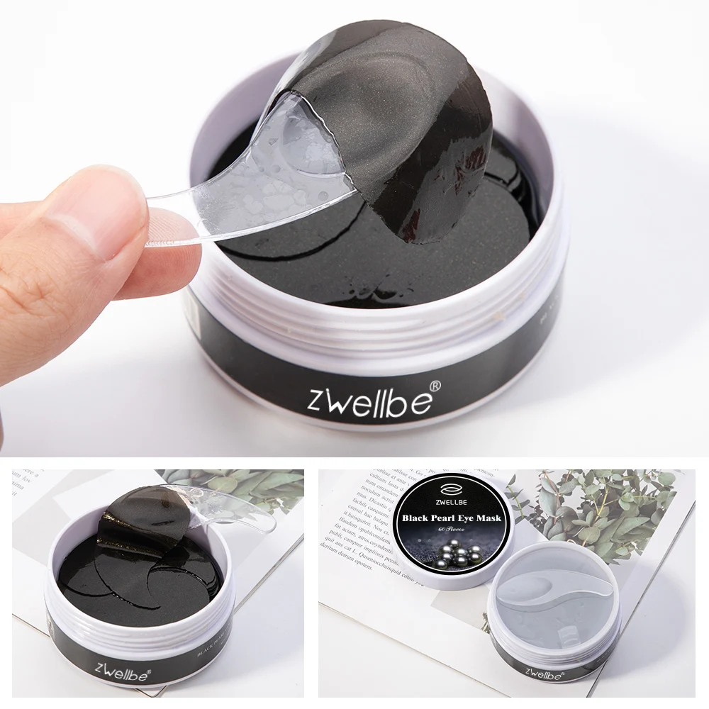 60 шт. Золотая коллагеновая маска для глаз удаления темных кругов отбеливающая