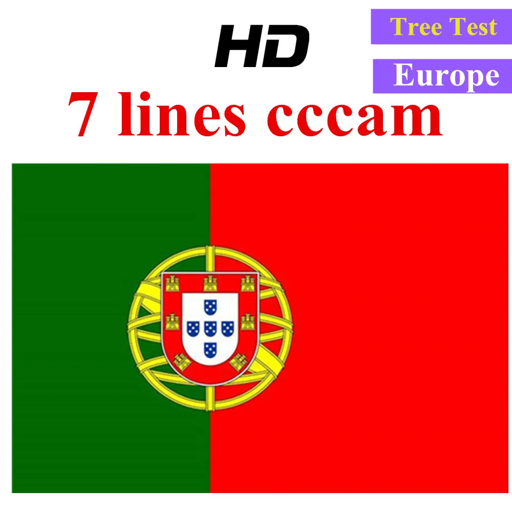 Специально для Португалия Европа HD 1 год CCCam Испания Португалия Германия Польша спутниковый ТВ приемник 7 Clines для DVB-S2 v7s V8 SUPE