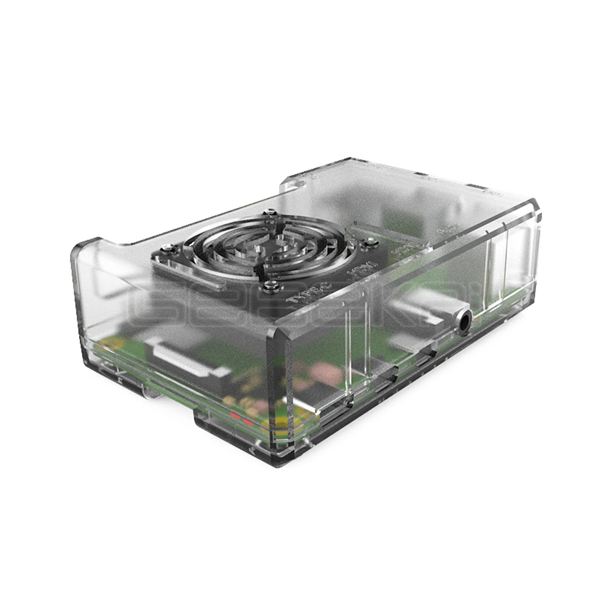 Черный/прозрачный чехол GeeekPi из АБС пластика Корпус Корпуса для Raspberry Pi 4 с