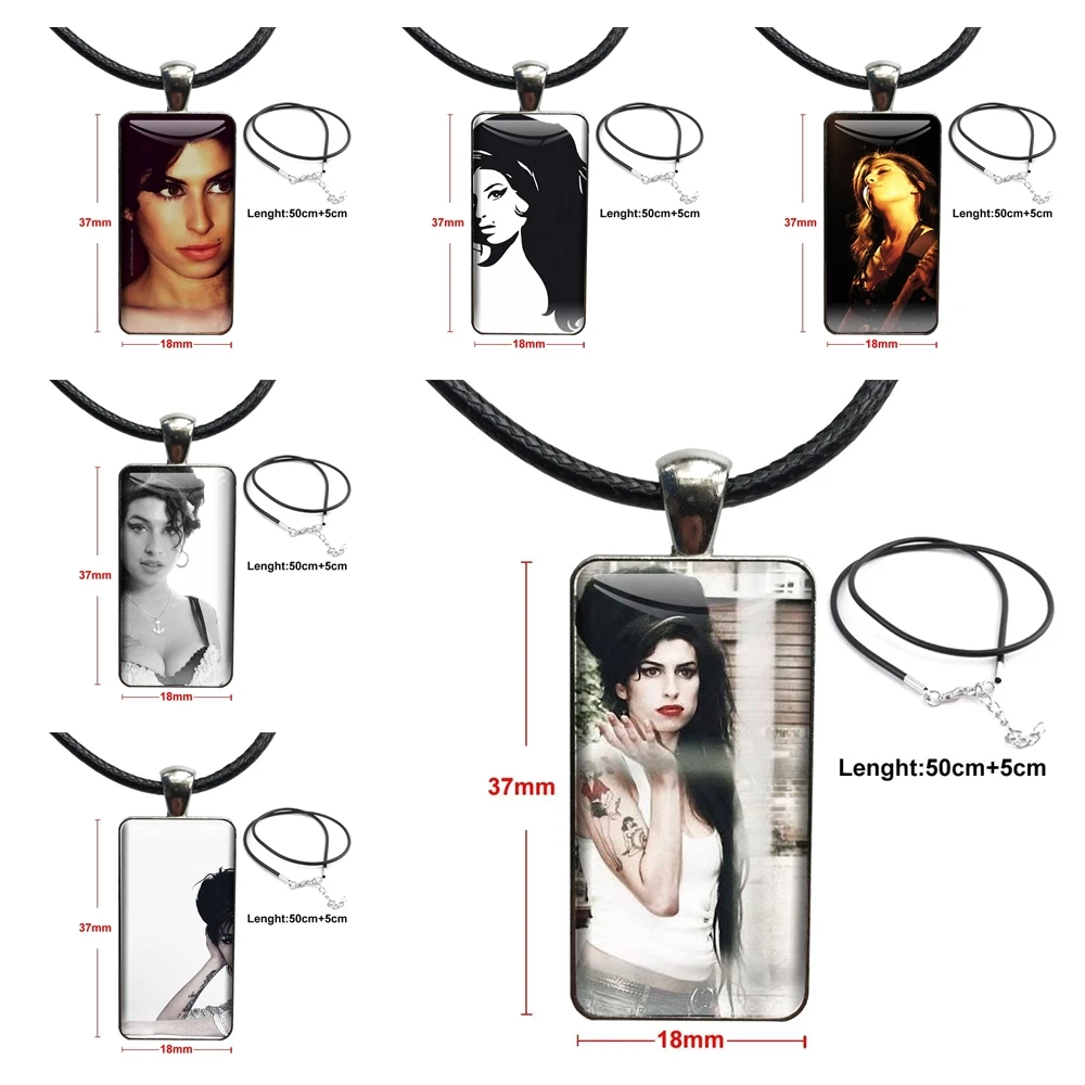 

Ожерелье с кабошоном Pop Amy Winehouse для свадьбы, модное прямоугольное ожерелье