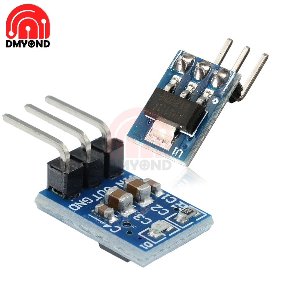 

AMS1117 LDO800MA DC 5V 3.3V Convernter Step Down Buck Power Module 3Pin 800MA AMS1117-3.3 Power Power Supply Module Board