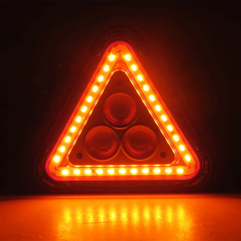 

LED Working Lamp Portable Waterproof Triangular Warning Light for Camping Hiking Emergency VH99