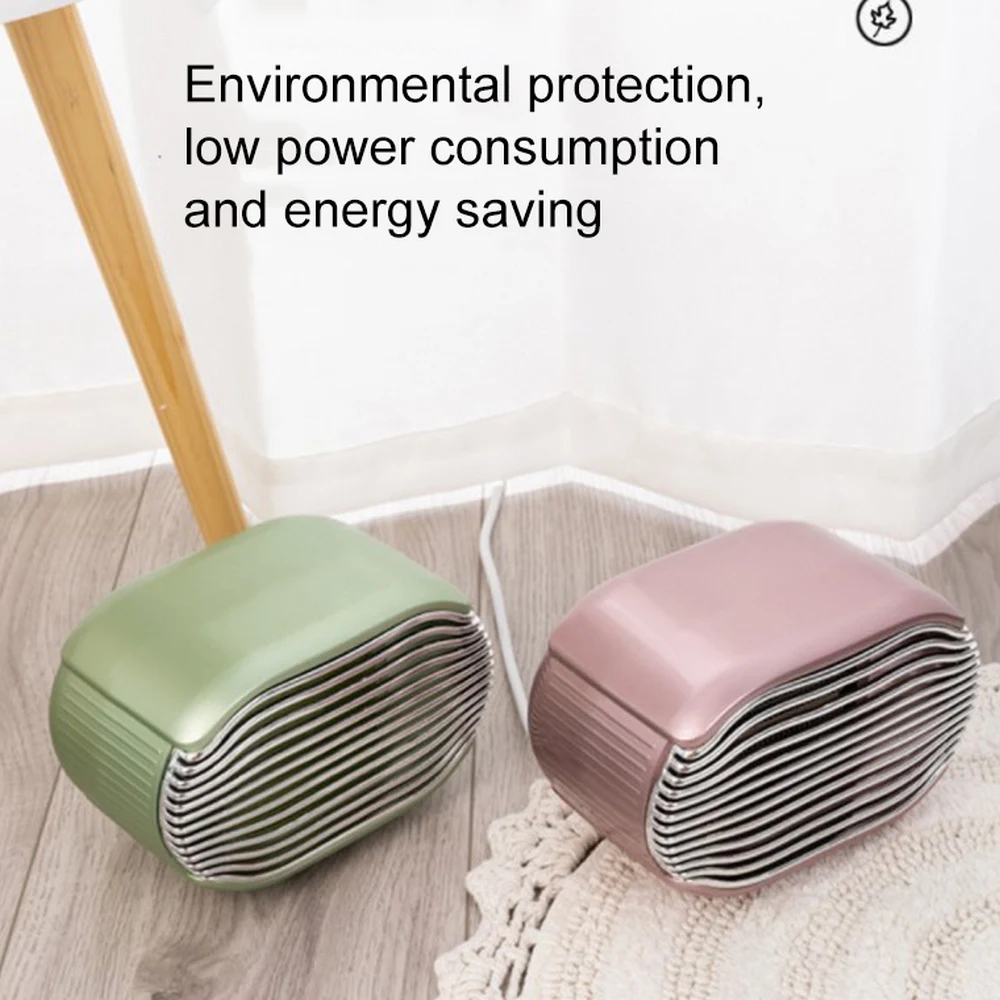

800W Portable Electric Heater Mini Fan Heater Desktop Household Handheld Heater Indoor Heating Camping 3 Seconds Fast Heating