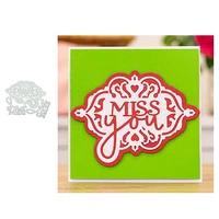 2021 new arrival thank you miss you words metal cutting dies stencil craft die cut mould decor template scrapbooking model mold