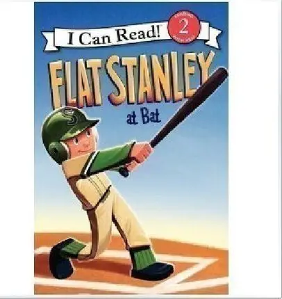 Original Popular Books Flat Stanley At Bat I Can Read Icanread Colouring English Activity Picture Book