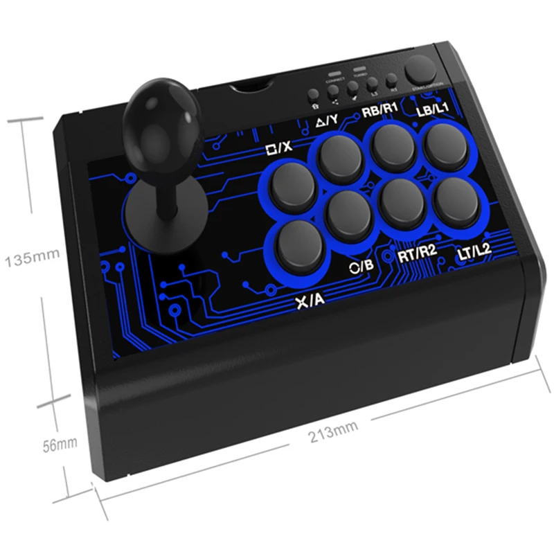 Hot 3C-7-In-1 Arcade Fighting Wired Rocker Game Console Handle for Switch / PS4 PS3 Xbox PC Tp4-1886 | Электроника