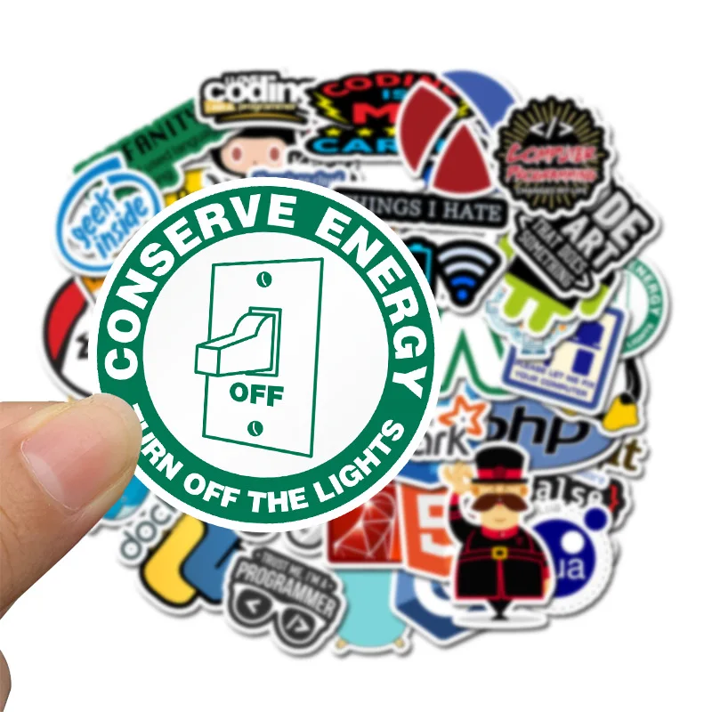 50 шт. классная программирующая наклейка s для интернет-программного обеспечения